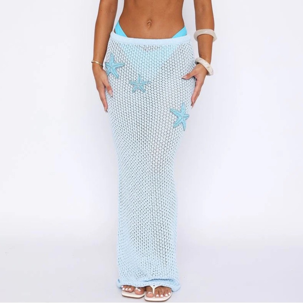 White Fox Boutique Ocean Starlet Maxi Skirt - Picture 3 of 6